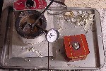 Molten pewter, pewter casting pot and sealed mold